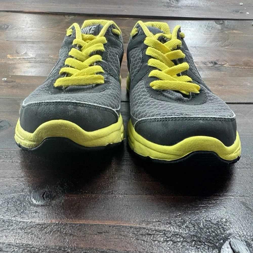 Nike Women's Air Relentless 443861-010 Gray Yellow Running Shoes Sneakers Size 9